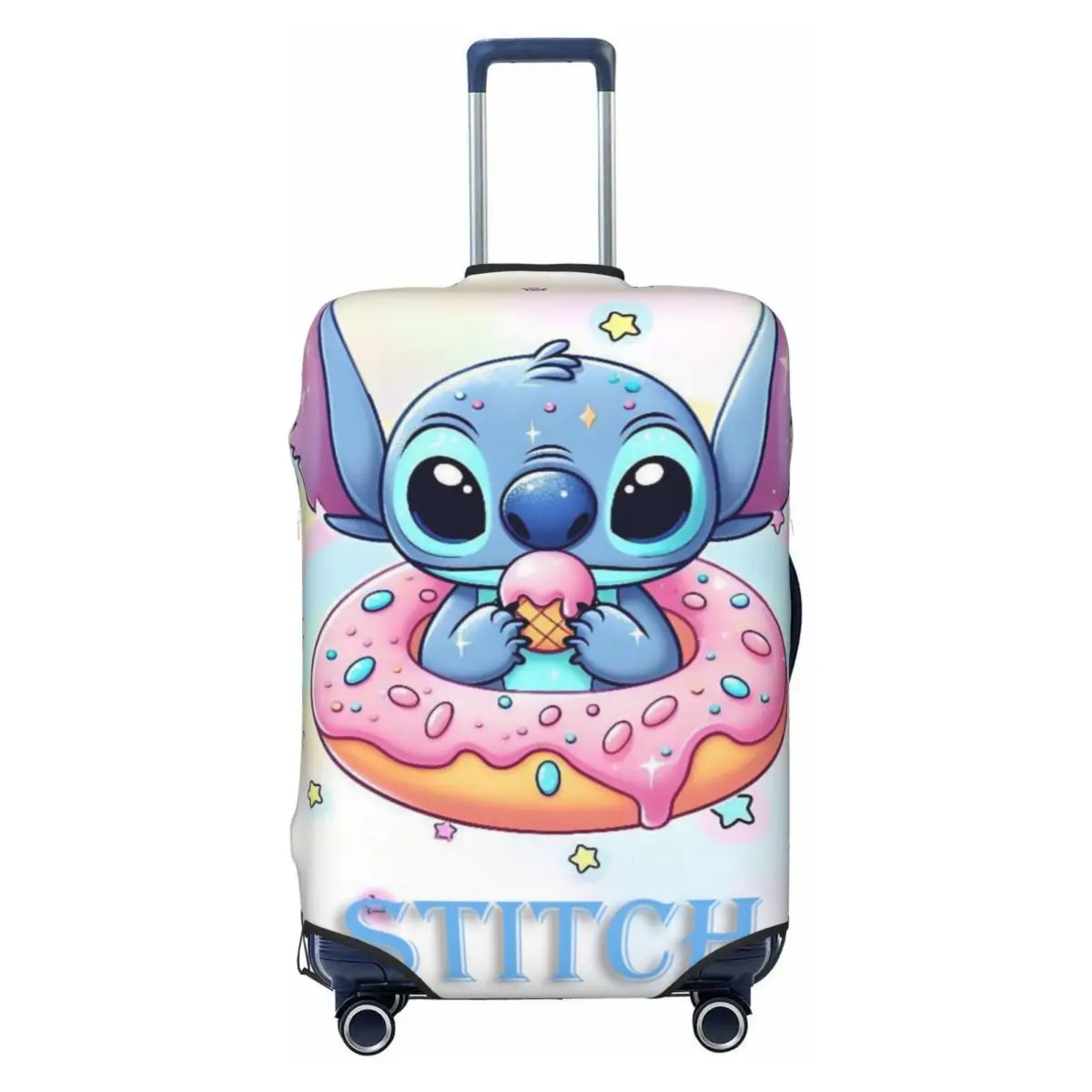 

Custom Custom Stitch Anime Printed Luggage Cover Protector Elastic Kawaii Cartoon Design Travel Suitcase Covers