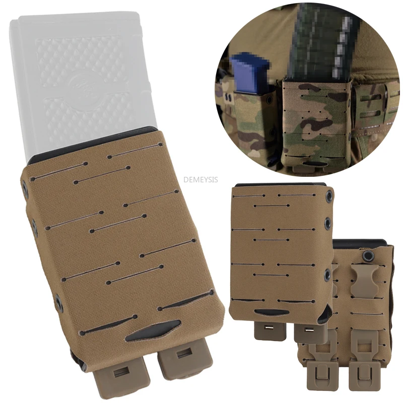 

Легкий подсумок Molle для магазинов AR15/M4 (на патроны 5.65/7.62) со встроенным нейлоновым кронштейном для охотничьих пистолетов и ружей