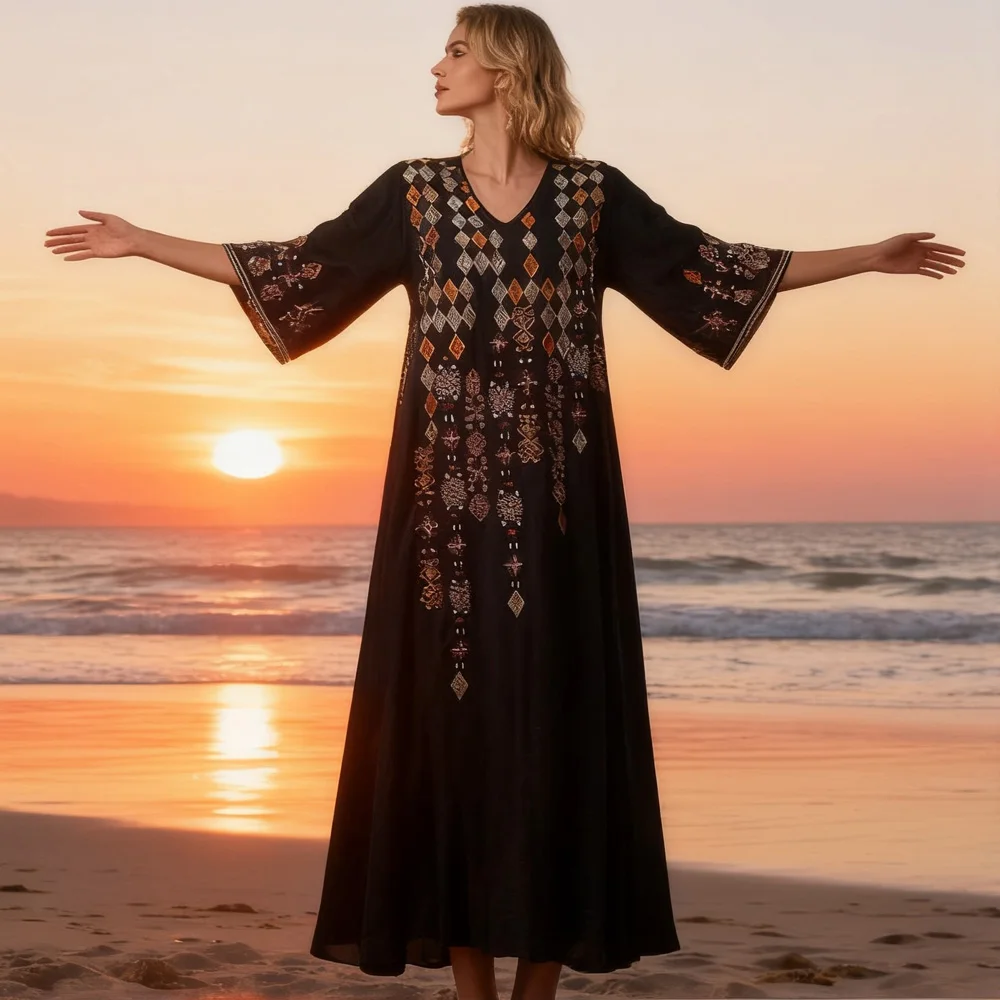 

Халат в Саудовской Аравии Femme Musulmane Vestidos Рамадан Дубай Абая женское мусульманское платье исламская одежда Турция кафтан кафтан Джалабия