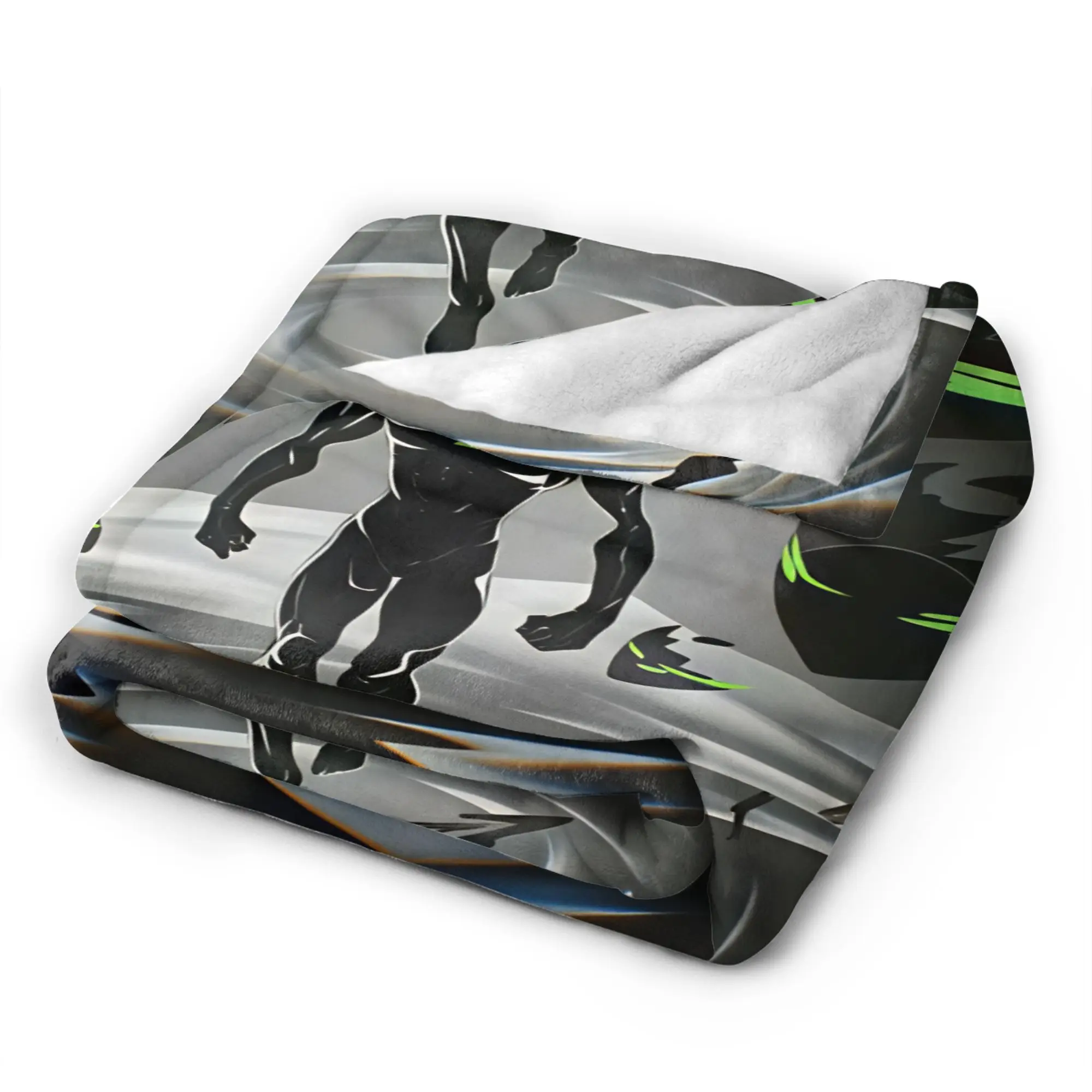 Ben 10 Cartoon Cozy Blanket For Sofa Home  Print Bedding Throws Autumn Travel Car Flannel Bedspread