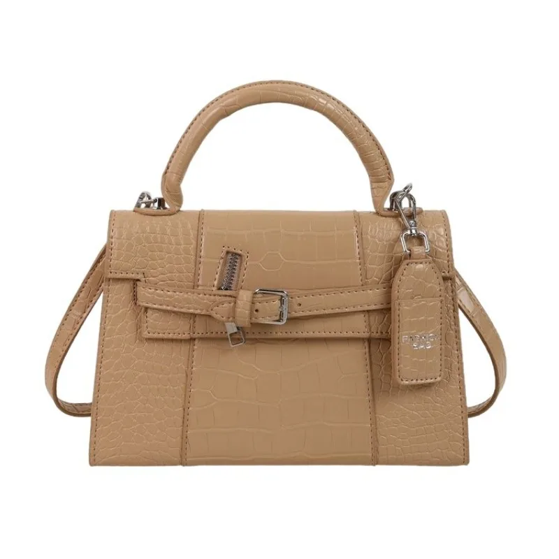 Verano 2025, nuevo bolso Kelly, bolso de un solo hombro, diseño lujoso, bolso cruzado de nicho y de alta gama para mujer, bolso