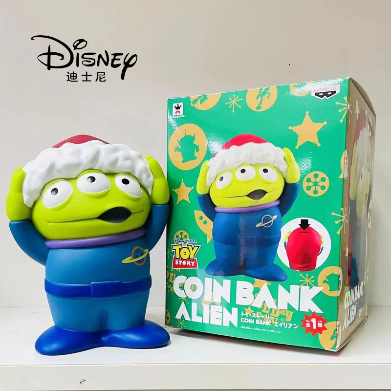 Disney Anime Toy Story Alien Mini Model Room Decoration Cartoon Kawaii Piggy Bank Ornaments Kids Collection Toys Birthday Gifts