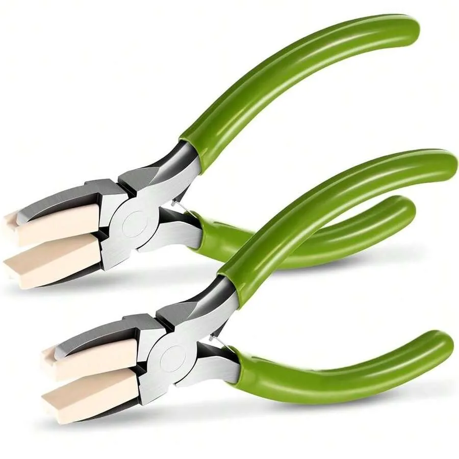 Packs Nylon Nose Pliers Double Nylon Pliers Carbon Steel Jewelry DIY Tools For Beading Looping Shaping Wire Jewelry MaFKing And