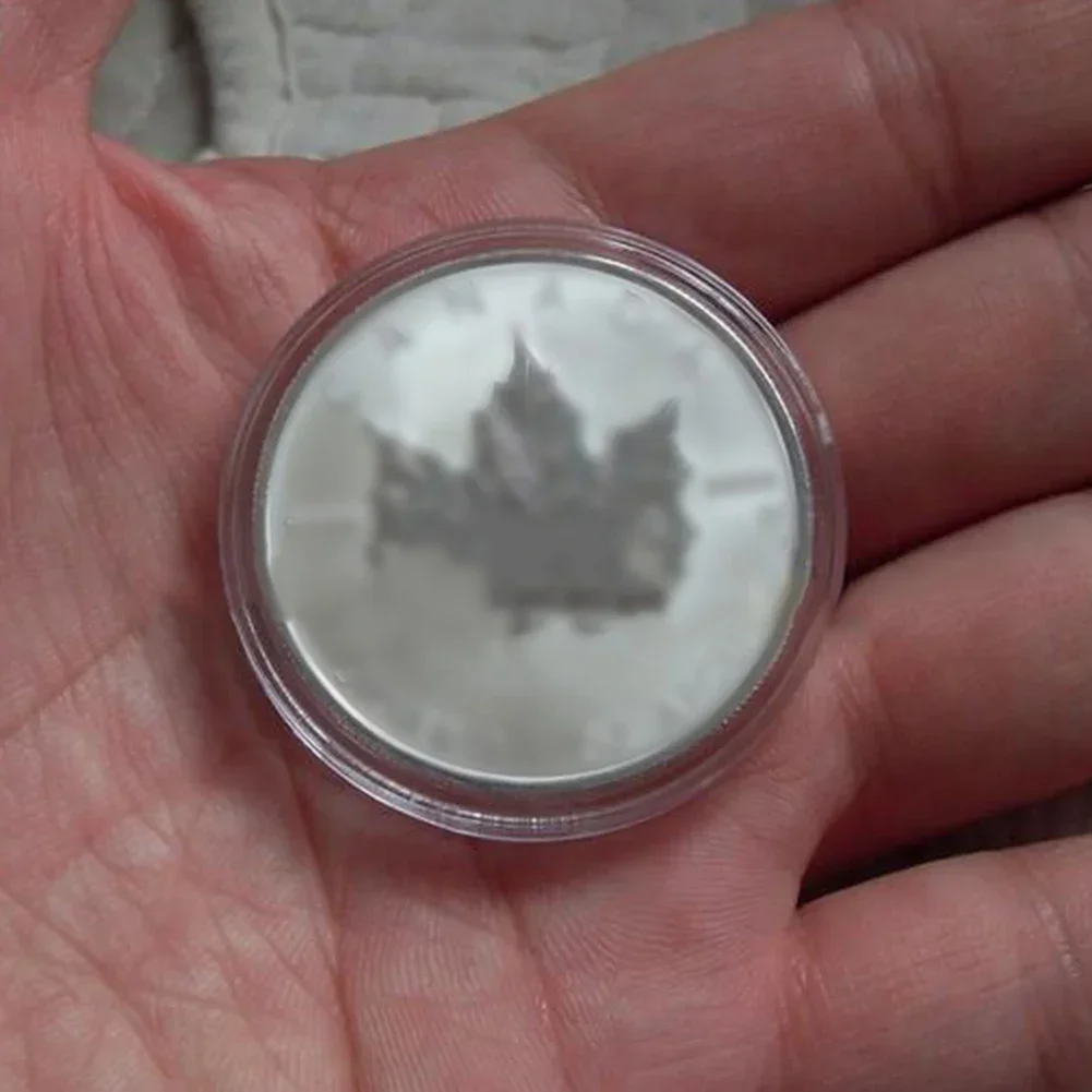 10 adet 38/50mm Şeffaf Plastik Para Tutucu Para Toplama Kutusu Kasa Paraları Depolama Kapsülleri Koruma Kutuları Konteyner