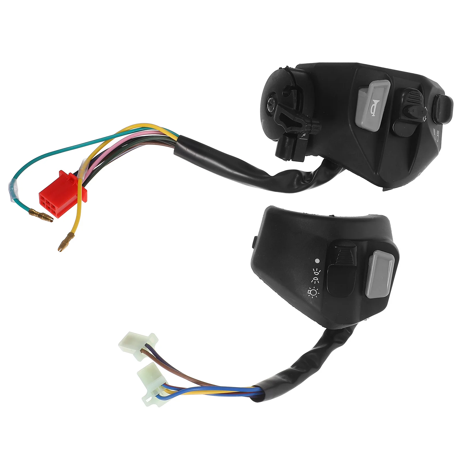 

2Pcs Motorcycle Handlebar Switch Assembly Durable Waterproof Replacement Part Easy Installation High Sensitivity for Mio