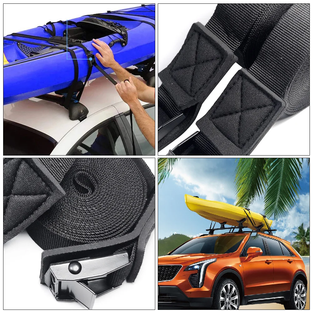 

Roof Rack Strap Paddle Boat Inflatable Boats Kayak Tie down Straps Cam Buckle for