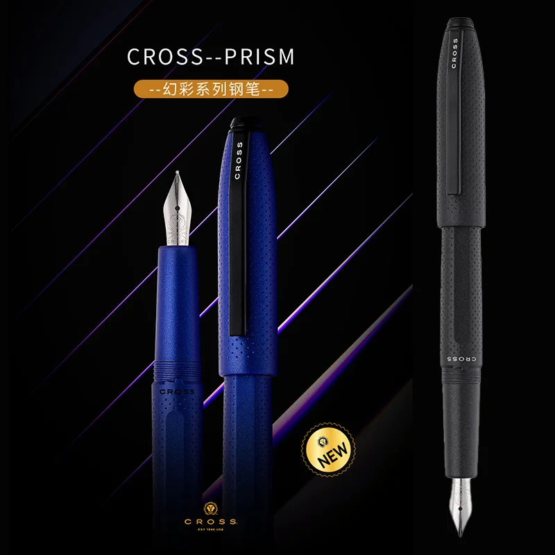 

Ручка CROSS с матовым переливающимся покрытием и хромированным наконечником, специально разработанный угловой держатель для ручки, канцелярские принадлежности для деловых подписей.