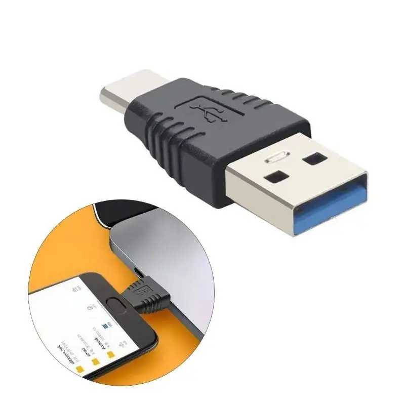 Der R53C USB 3.0-zu-Typ-C-Adapter unterstützt 5 Gbit/s Datenübertragung und 2 A für Smartphones, Tablets und mehr – Detail 10