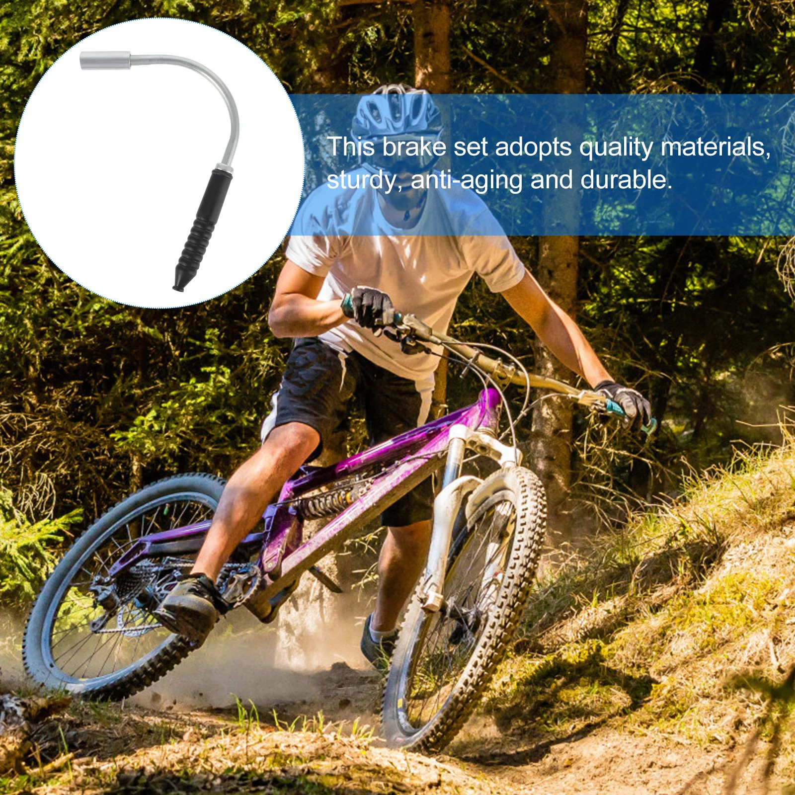 15Sets Noodle and Boot Set Lightweight Aluminum Alloy Bike Brake Bend Tube Guide for Fixed Gear Bicycles