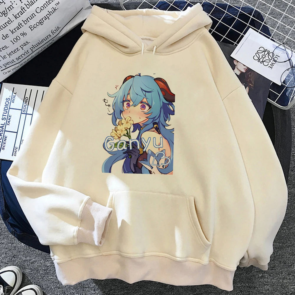 Hoodies Genshin Impact para mulheres, roupas gráficas vintage, estilo coreano, anime, feminino