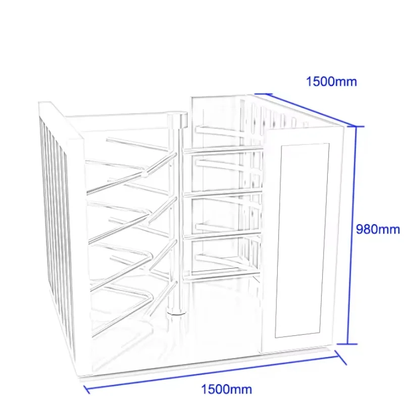 Turnstiles Stainless Steel One-way Traffic Half Height Turnstyle Gate Security Safety System Access Control for Entrance/Exit