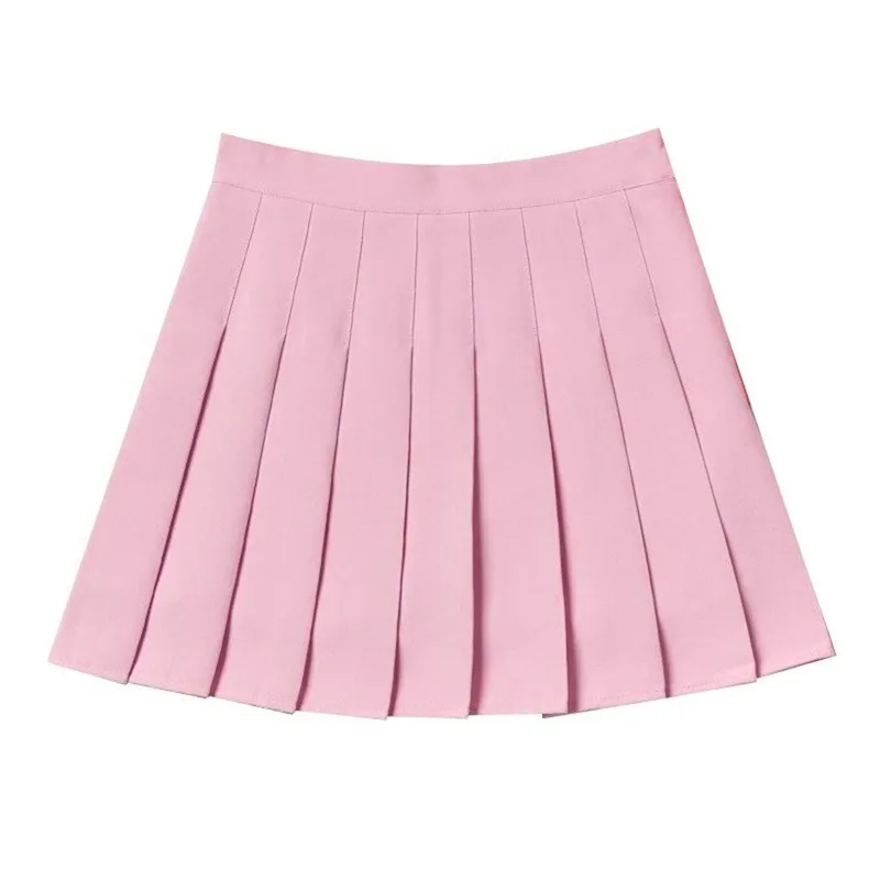 2025 Spring Summer Korean Skirt Shorts Women High Waist Sexy Mini Skirt School Short Pleated Kawaii Japanese Pink Skirt Female