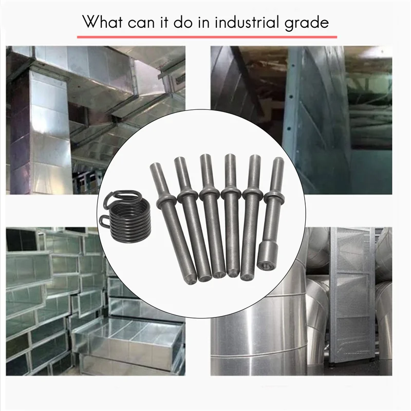 T19C 14 Pcs Great Heavy Duty Smoothing Pneumatic Air Rivet Hammer Tools Kit