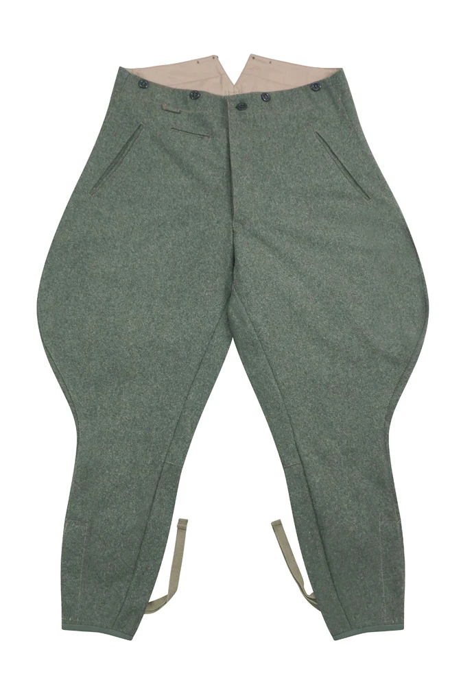 

GUWB-119 WWII German Heer / Elite Officer Feildgrey Wool Breeches