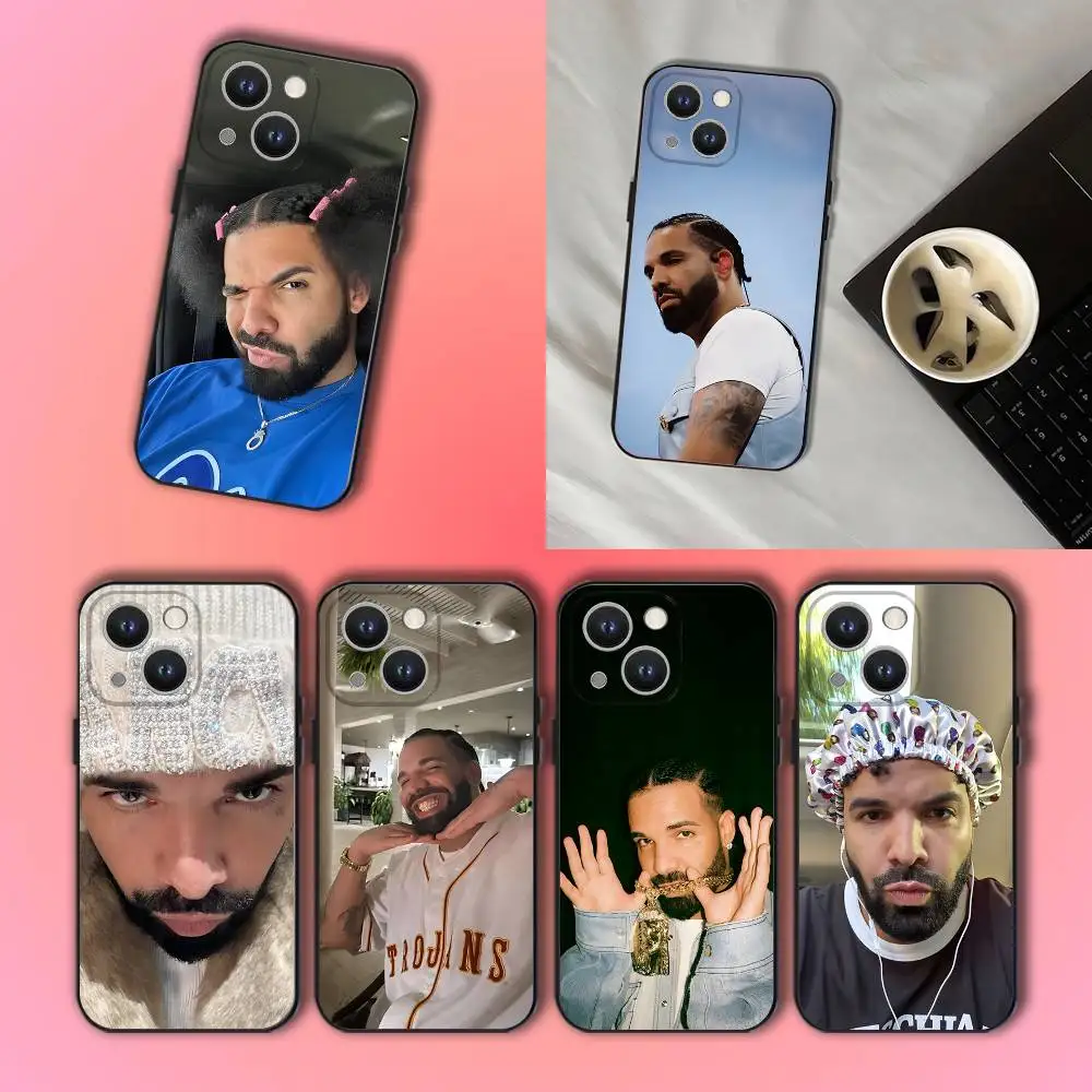 Drake O-OvO OWL Phone Case For iPhone 17,16,15,14,13,12,11,Pro,Max,Plus Black Shockproof Soft Cover