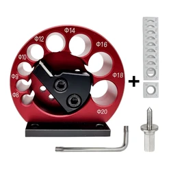 8-Holes Dowel Maker Jig Kit 8mm-20mm with Carbide Blades Woodworking Electric Drill Milling Dowel Round Rod Auxiliary Tool