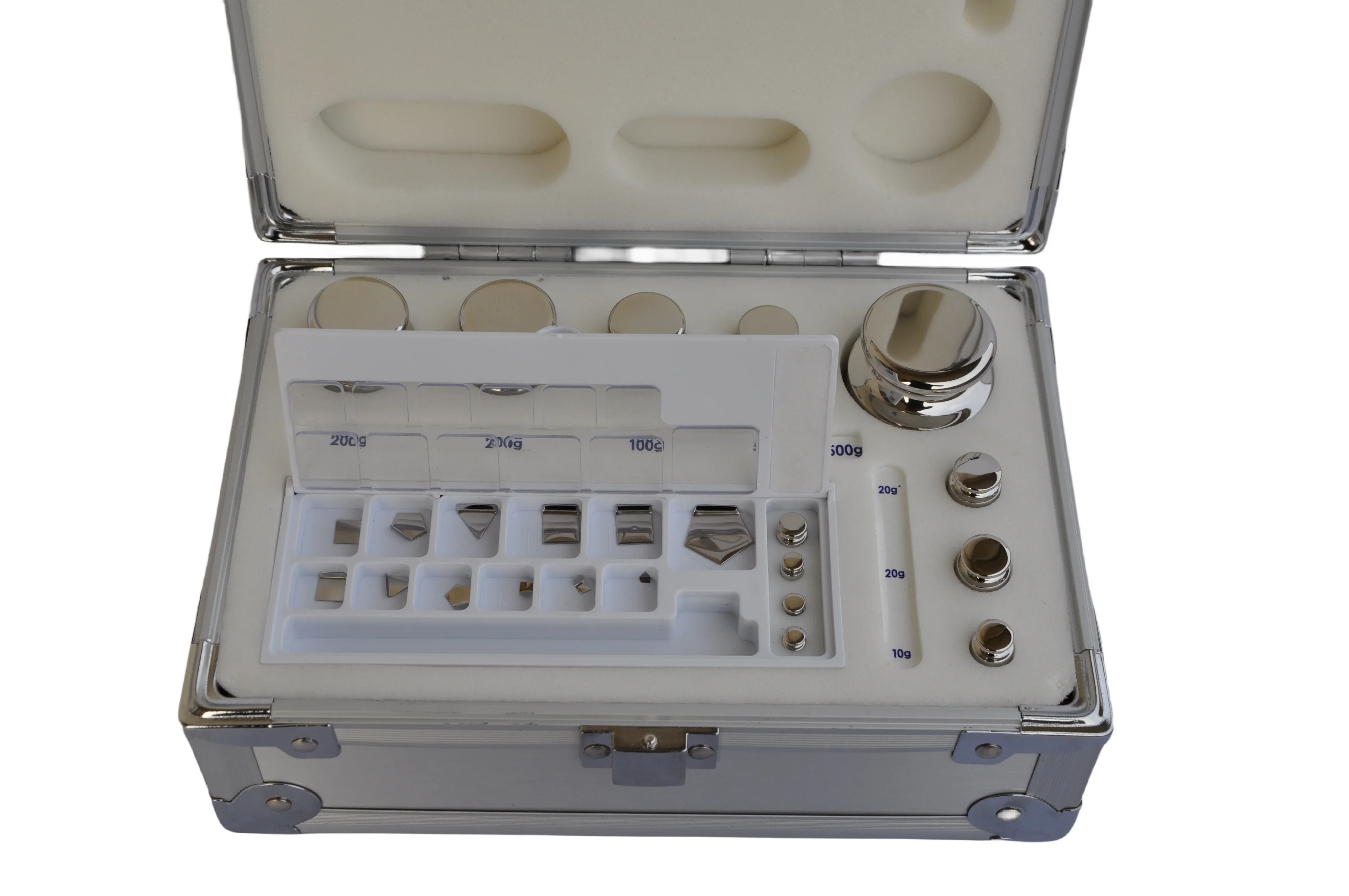 أوزان اختبار فئة E2 - مجموعة من الفولاذ المقاوم للصدأ غير المغناطيسي 1 ملجم - 1 كجم