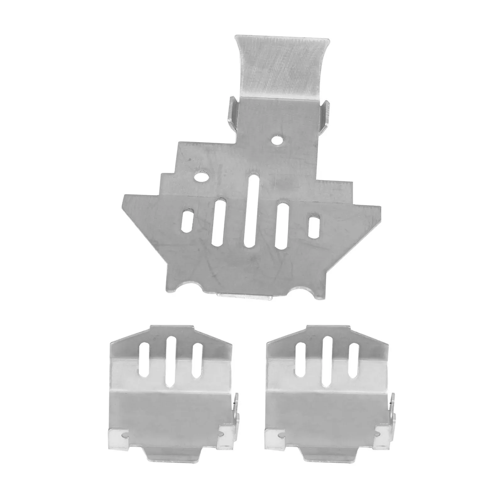 5 Pcs Stainless Steel Chassis Armor Protection Skid Plate RC Chassis Protector for Traxxas TRX-4 82056-4 RC Car