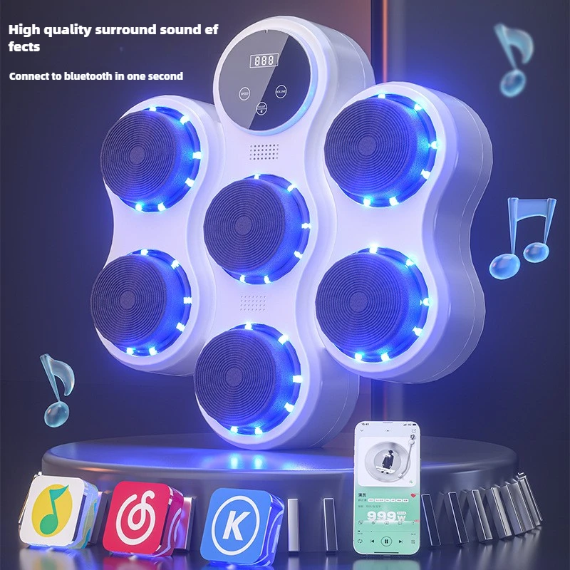 Intelligent music boxing machine, home adult wall target, children's hitting training reaction room electronic target