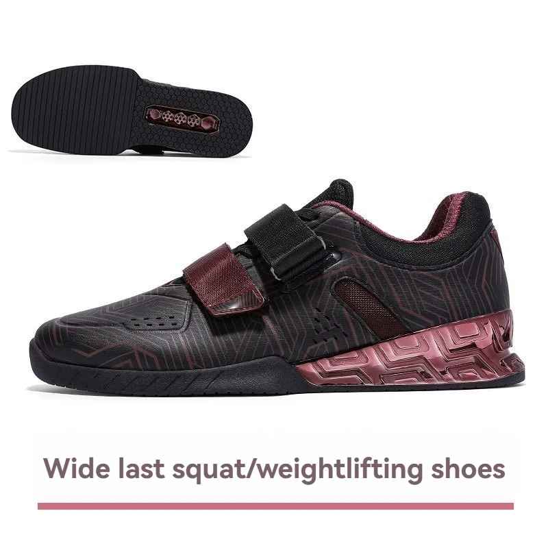 Wide Calf Weightlifting Shoes Men & Women - Anti-Slip, Stable Support, For Gym Squats/Deadlifts/Strength Training/Powerlifting