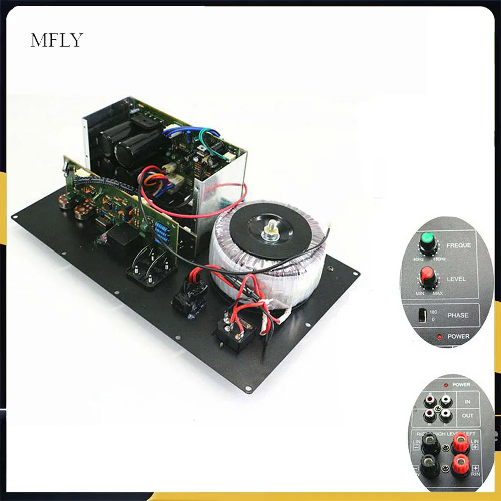 High-Power  Amplifier Tube 1000W Subwoofer With Toroidal Transformer Amplifier Board, Active Mono Amplifier Board