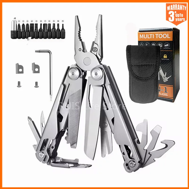 

Multitool Plier Cable Wire Cutter Multifunctional Multi Hand Tools Outdoor Camping Portable Folding Pliers Knife Knipex