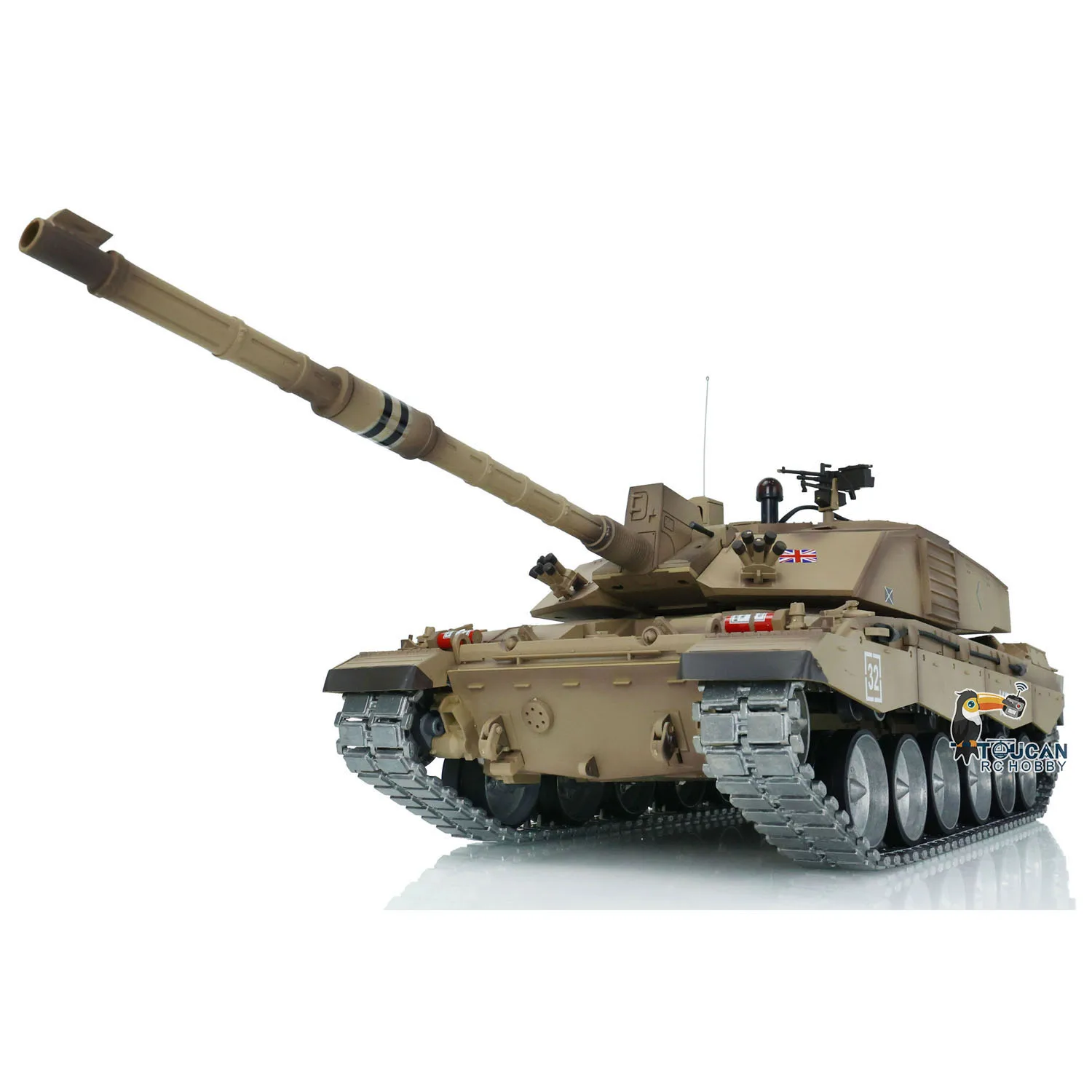 1/16 헹롱 7.0 챌린저 II RC 탱크 3908 메탈 트랙 고무 포함 무선 조종 스틸 기어박스 아이들러 BB 슈팅 장난감 (남아용) TH17742