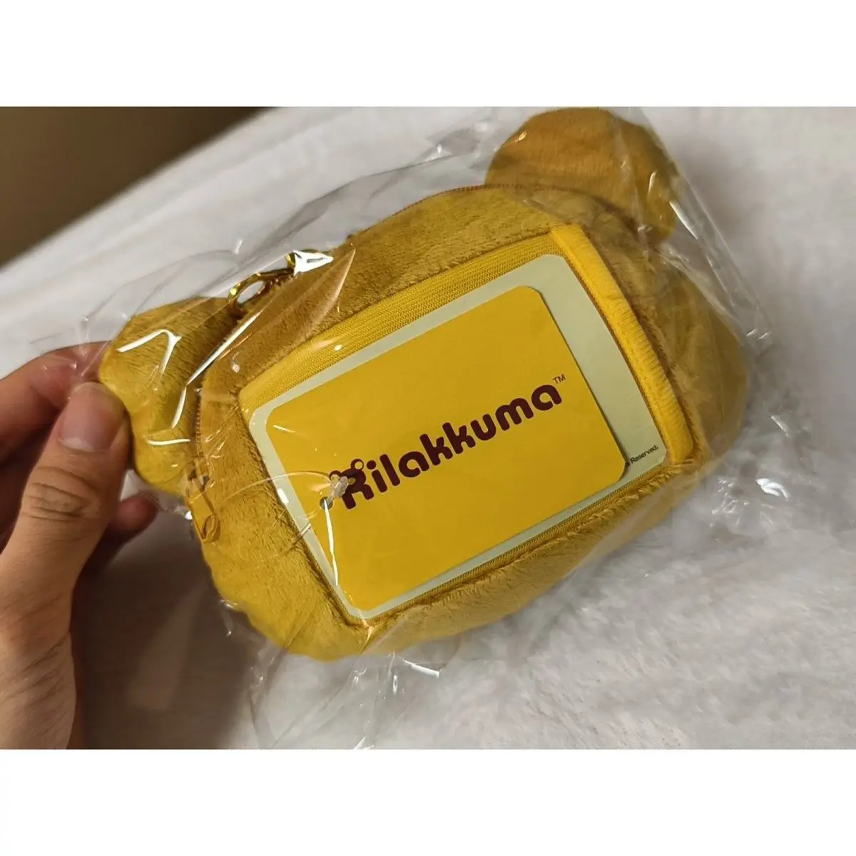 Kawaii Rilakkuma Plush Doll Pendant Anime Cartoon Cute San-x Student Backpack Keychain Stretch Card Bag Coin Purse Girl Gift Toy