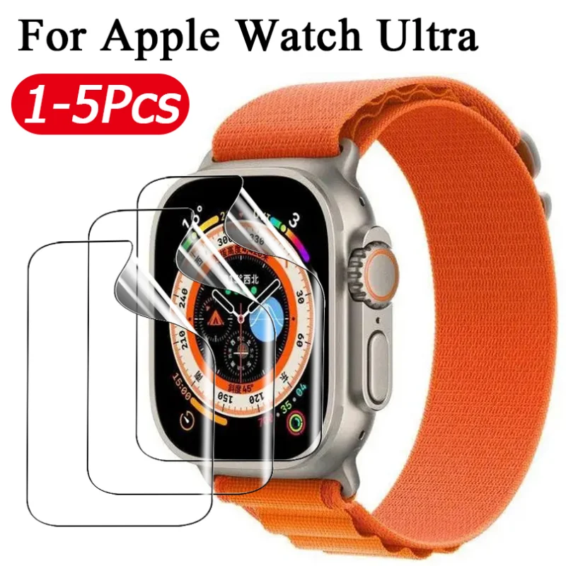 HD Watch Screen Protector Film for Apple Watch Ultra Anti-fingerprint TPU Protective Film for IWatch Ultra Smartwatch