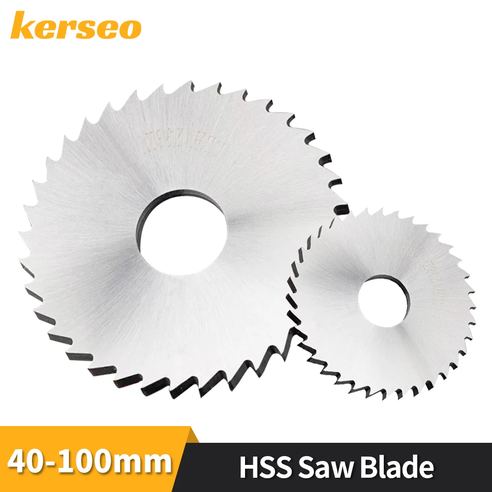 HSS Milling Circular Saw Blade 40/50/60/63/75/80/100mm Circular Saw Slotting Cutter for CNC Machine Metal Steel PVC Cutting Tool