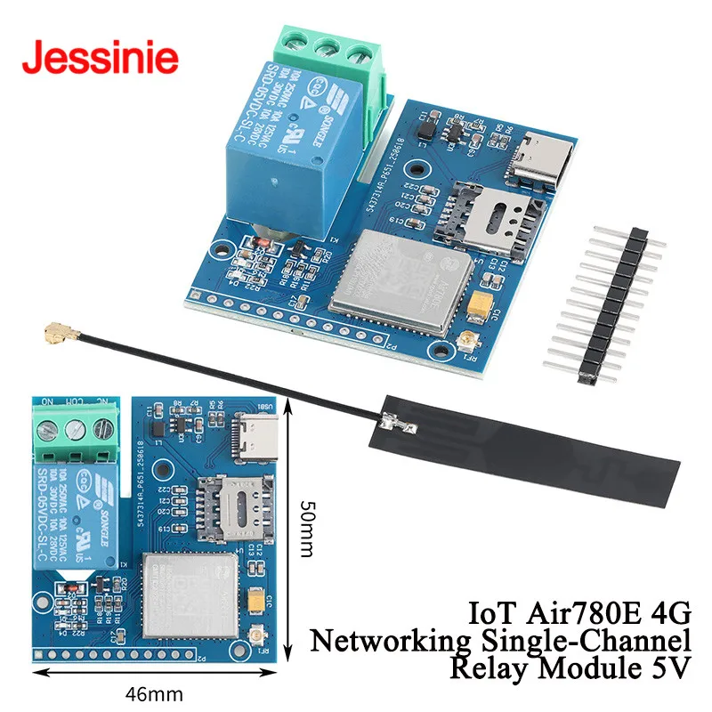 modulo-de-comunicacao-iot-air780e-4g-com-compatibilidade-total-de-rede-modulo-de-rele-de-canal-Unico-5v-lte-cat1-at