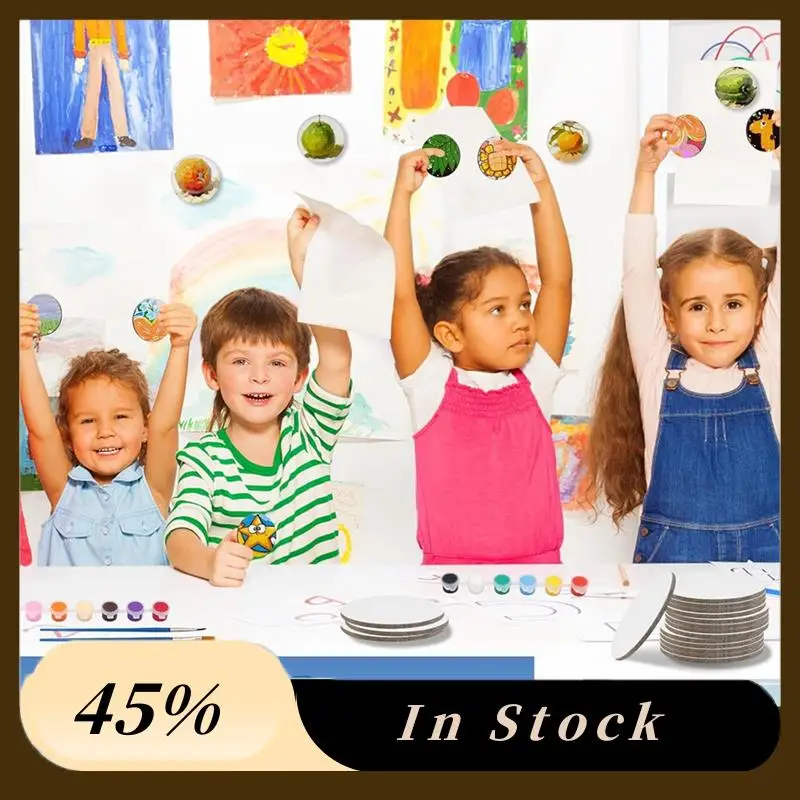 

A78K Новые 30 шт. 2,6-дюймовая мини-магнитная холщовая панель, магнитная холщовая панель для рисования с набором для рисования