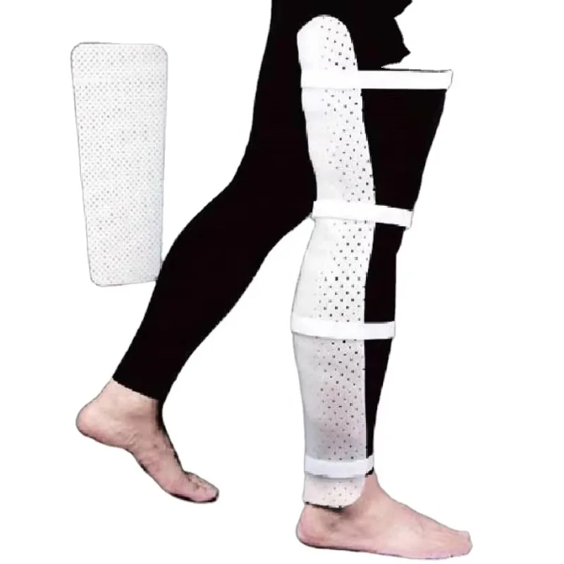 Thermoplastic orthopedic splint for leg physiotherapy functional rehabilitation bracket retainer bandage