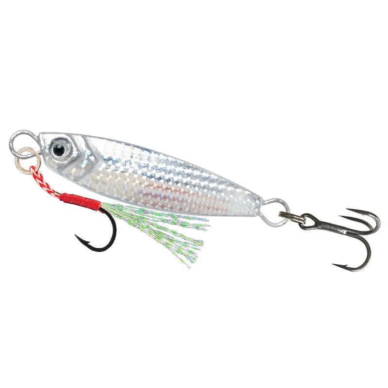 5 Stück mit Box 10g/15g Metall-Jig-Angelköder-Set - Biomimetische Hartköder Künstliche Barsch-Köder Forellen-Jigging-Köder für Salzwasser – Detail 11