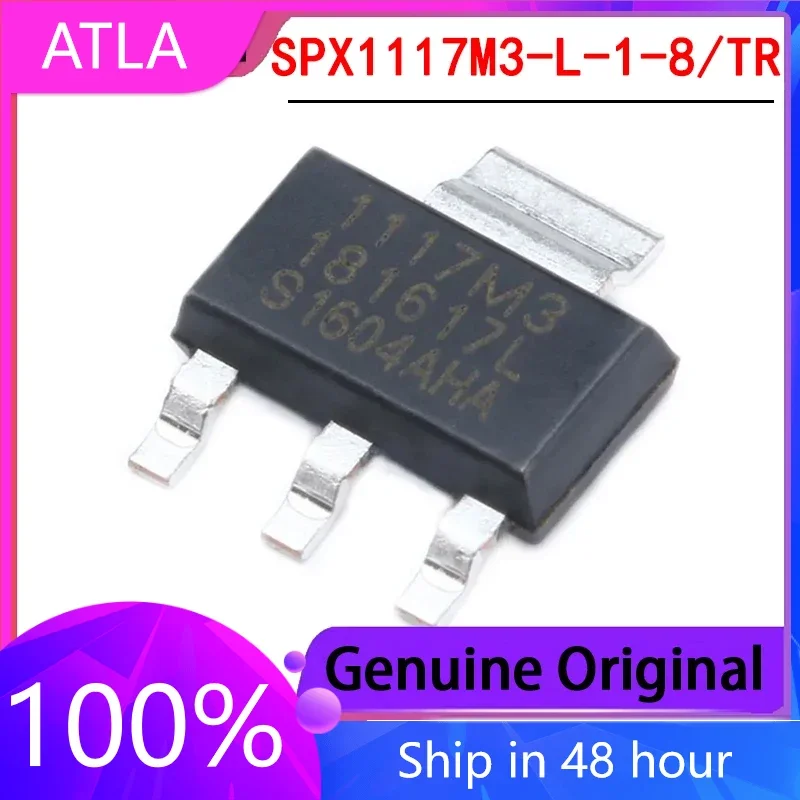 10PCS Original Genuine SPX1117M3-L-1-8/TR SOT-223 Low Voltage Differential Linear Regulator LDO Chip