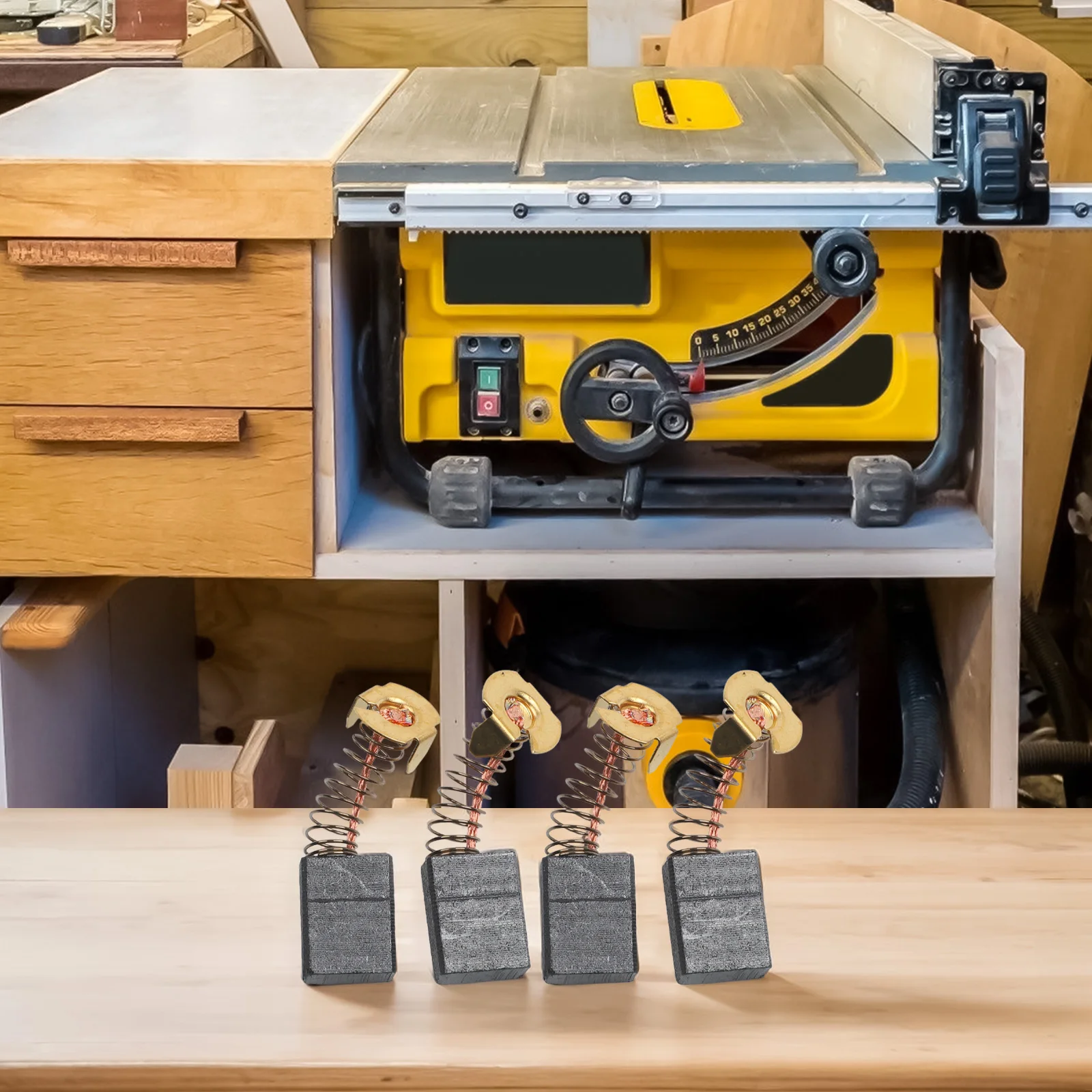 

Угольная щетка двигателя DWE7491RS 5140033-19, компоненты щетки DWE7490X для DW745, замена настольной пилы, 4 шт., высокое качество