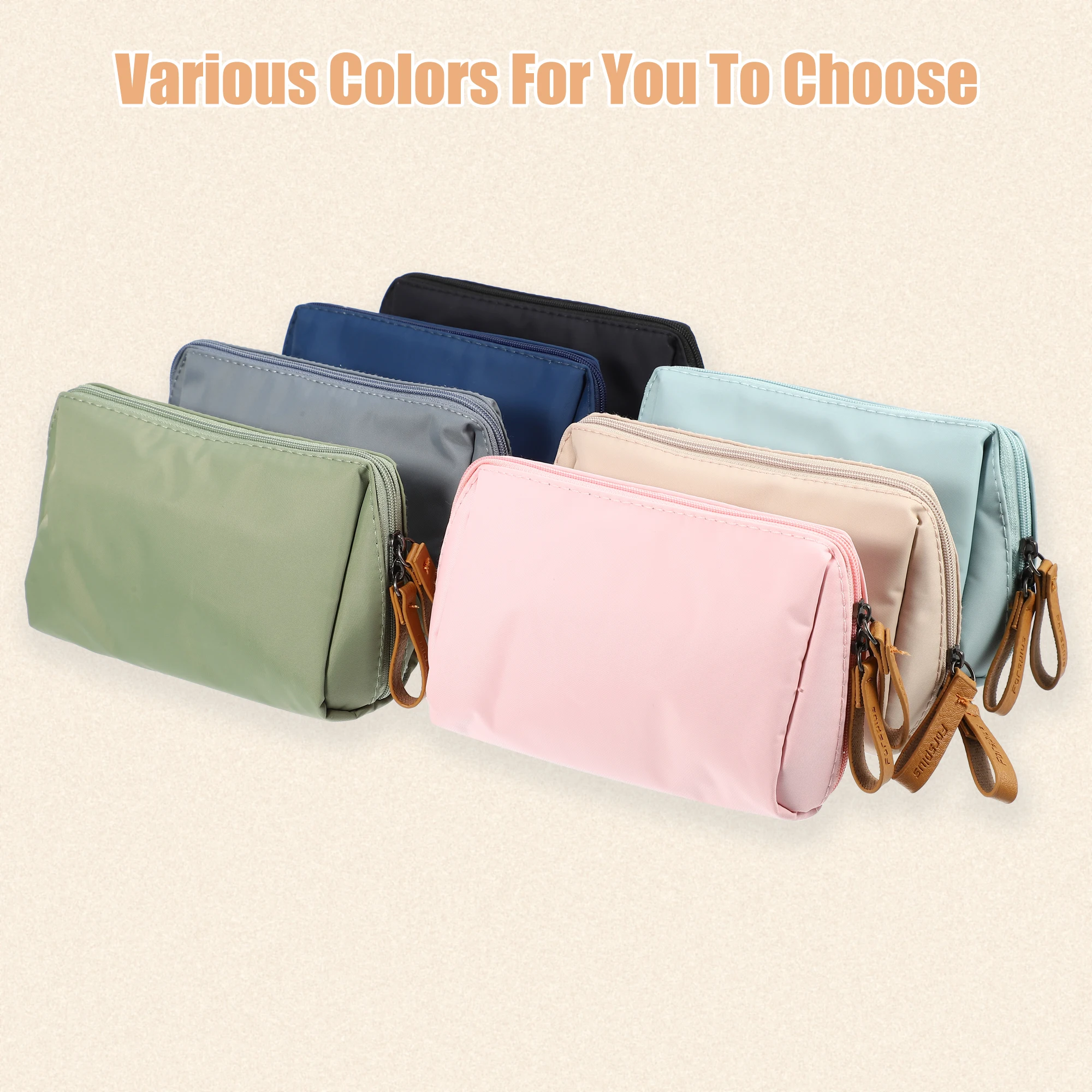 VOCOSTE Women Cosmetic Bag Solid Color Korean Style Makeup Bag Pouch Toiletry Bag Waterproof Makeup Organizer Case luxury bag