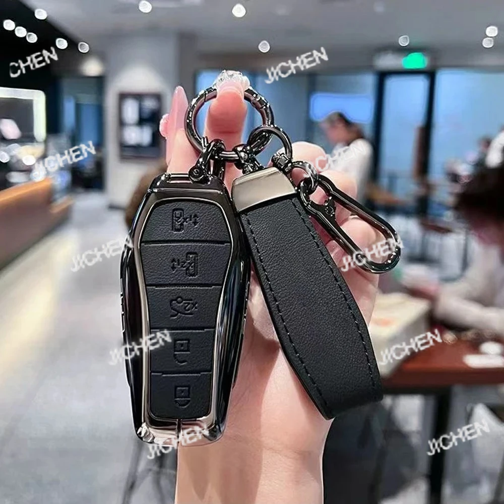 

JC подходит для 2025 BYD M9 XIA, защитный чехол для клавиатуры, мужская пряжка, специальный DMI, женские модификационные аксессуары, металлическое украшение