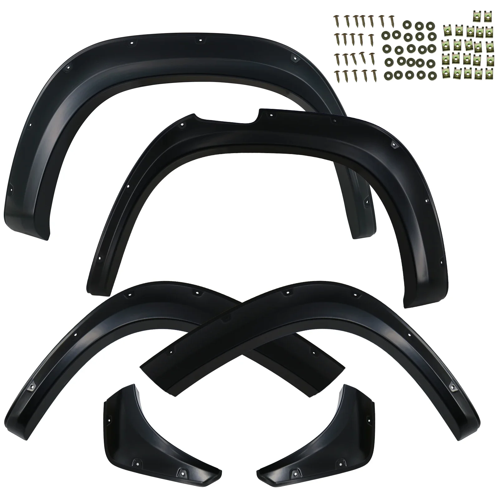 5'' Pocket Style Wheel Arch Fender Flares for Mitsubishi Trion L200 2019-2023 Mitsubishi Barbarian Mitsubishi Strada Strakar