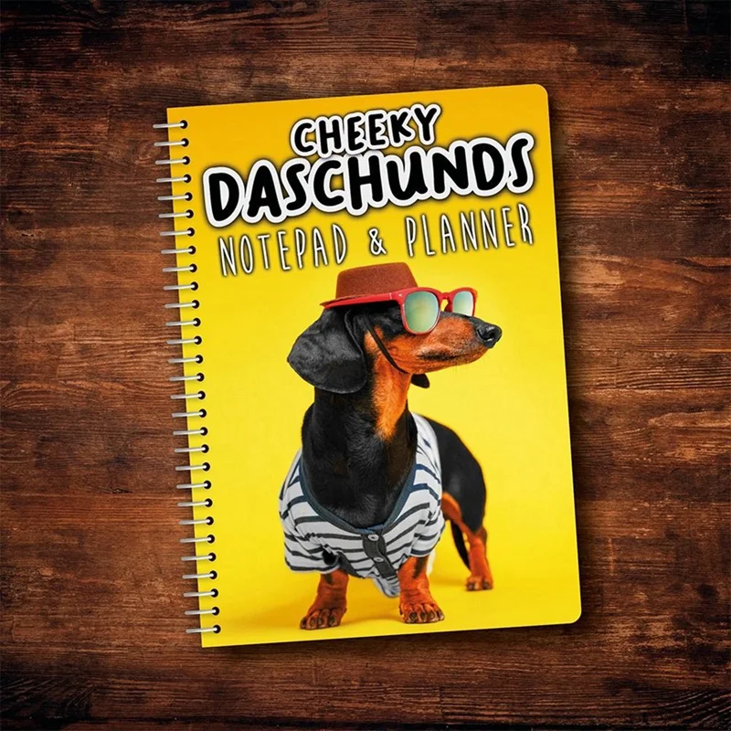 1 Piece 2024 Cheeky Dachshunds Calendar New Year's Gifts Gift Wall Calendar Paper Wall Decor Time Planning Hanging Calendar Wall