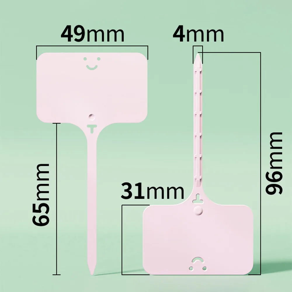 100Pcs T-type Sign Tags Garden Plant Labels Colorful Plastic Name Tag Waterproof Garden Decoration Plant Markers