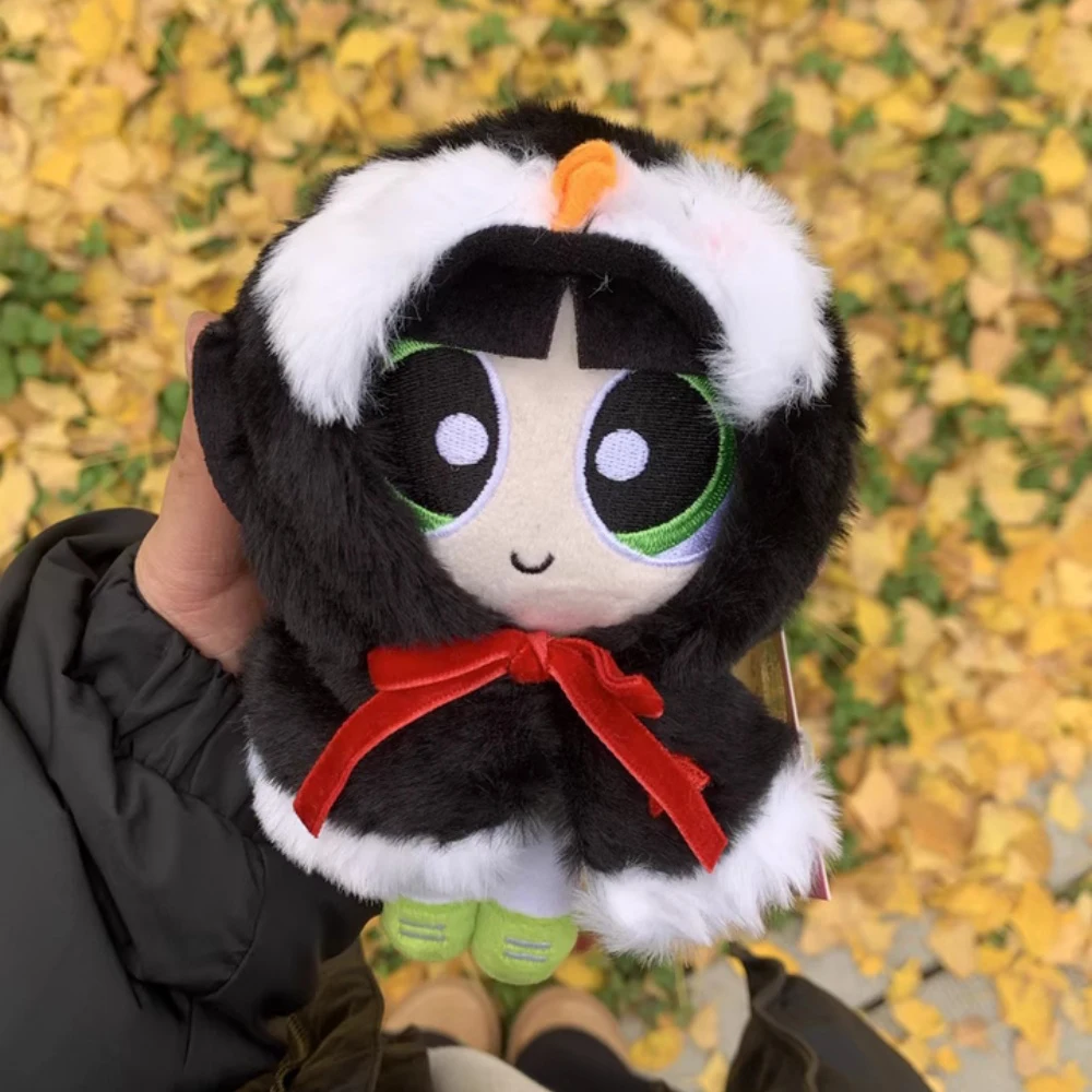Genuine The Powerpuff Girls Plush Keychain Toy Blossom Bubbles Buttercup Stuffed Toy Gift for Bag Doll Ornament Girls Birthday