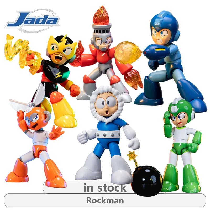 

Jada Toys Original 1 \ 12 Movable Model Rockman Series Electric Wave 2\Bomberman Anime Action Figure Model Toys Movable Model