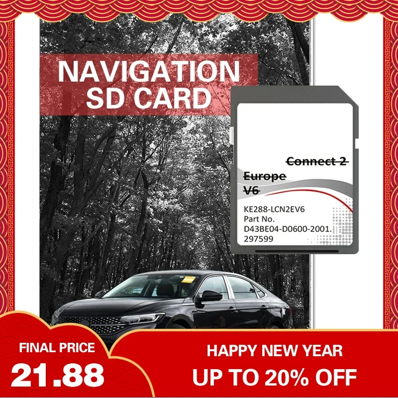 

For Nissan Juke 2013 2014 C2V6 France Monaco Greece Netherlands SD Navigation Map Card