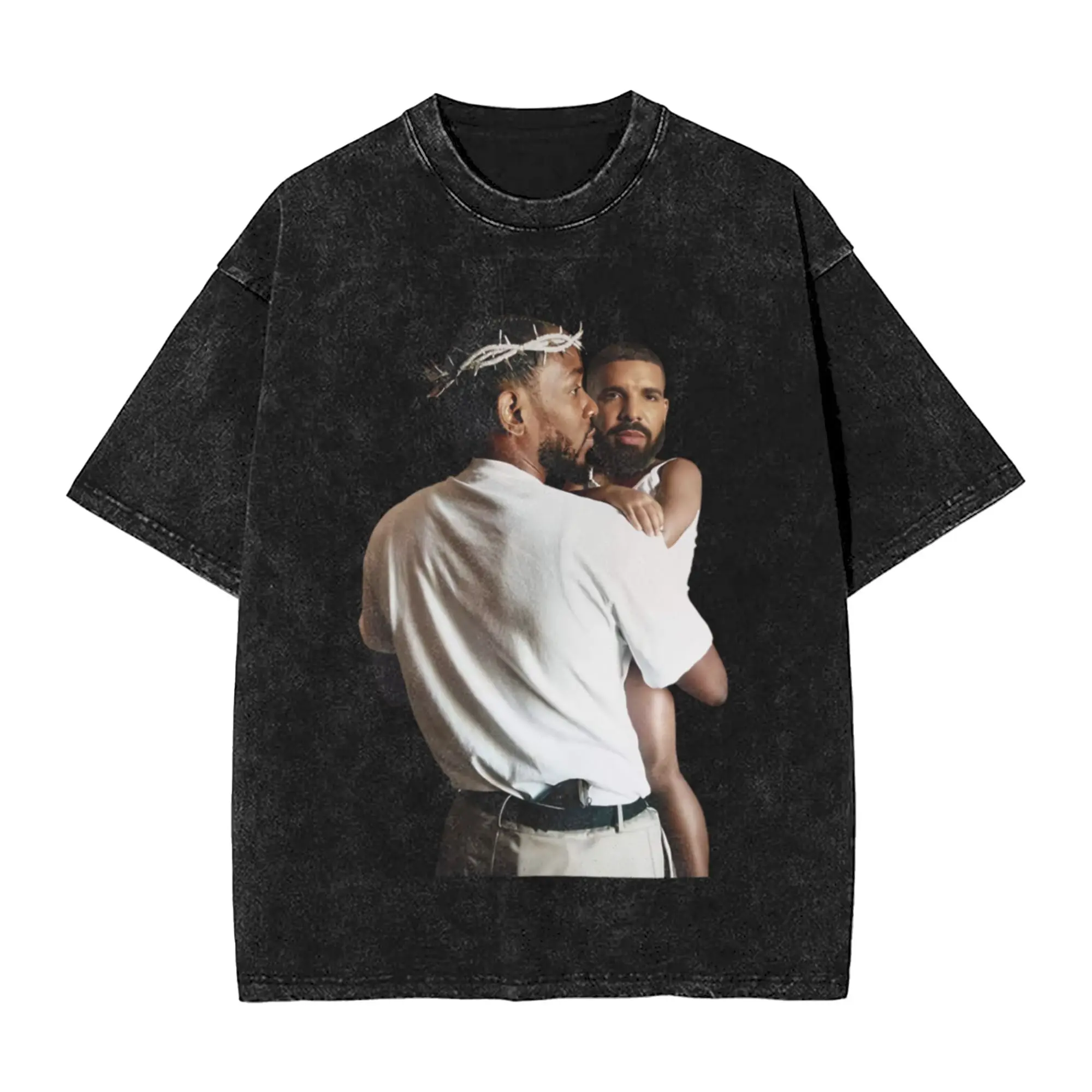 Kendrick Lamar Holding Baby Drake Classic Chic A Vintage Oversized Cotton Unisex T-Shirts