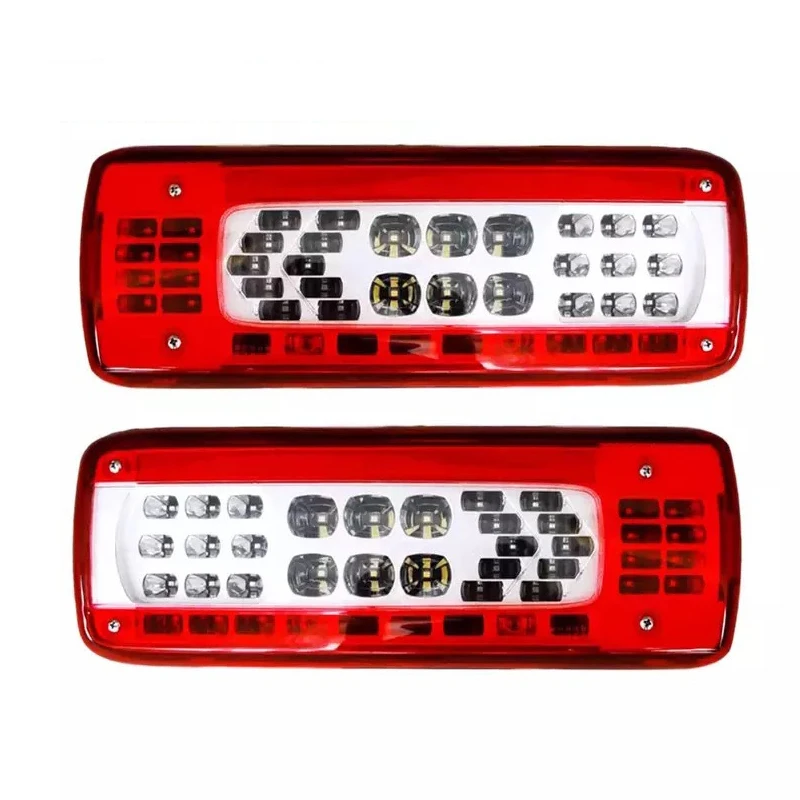 ไฟท้ายรถบรรทุก LED 24V ซ้าย/ขวา สำหรับรถบรรทุกวอลโว่ FMX 500 ไฟท้ายรถยนต์ Led E APPROVE 82483074 21735299 82483073