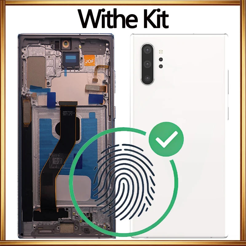 AMOLED Display For Samsung Note 10+ 4G 5G Touch Screen N975F N976F LCD Repair Kit Replacement Support S Pen Fingerprint image 3