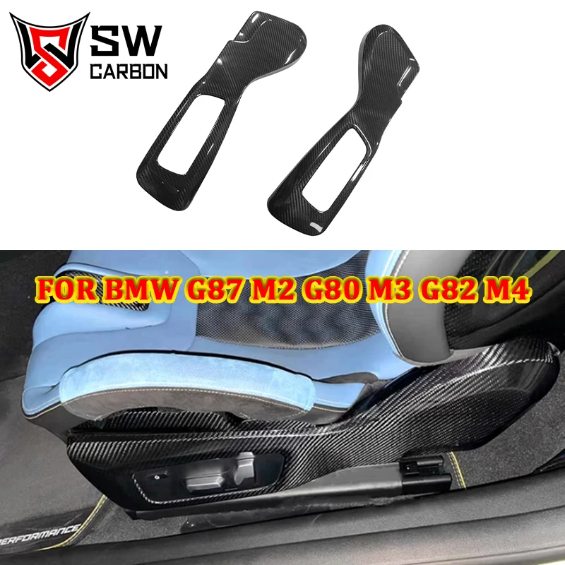 Alta Calidad BMW M2 G87 M3 G80 M4 G82 Fibra de Carbono Seca Deporte Bucket Asiento Panel Lateral Interior Kit