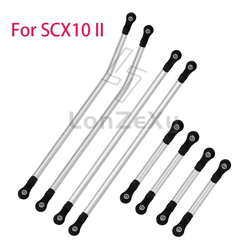LCG Girder Frame Stainless Steel Linkage Link Rod Rod End For 1/10 RC Crawler Axial SCX10 III TRX4 Capra LCG Rails Chassis Kit