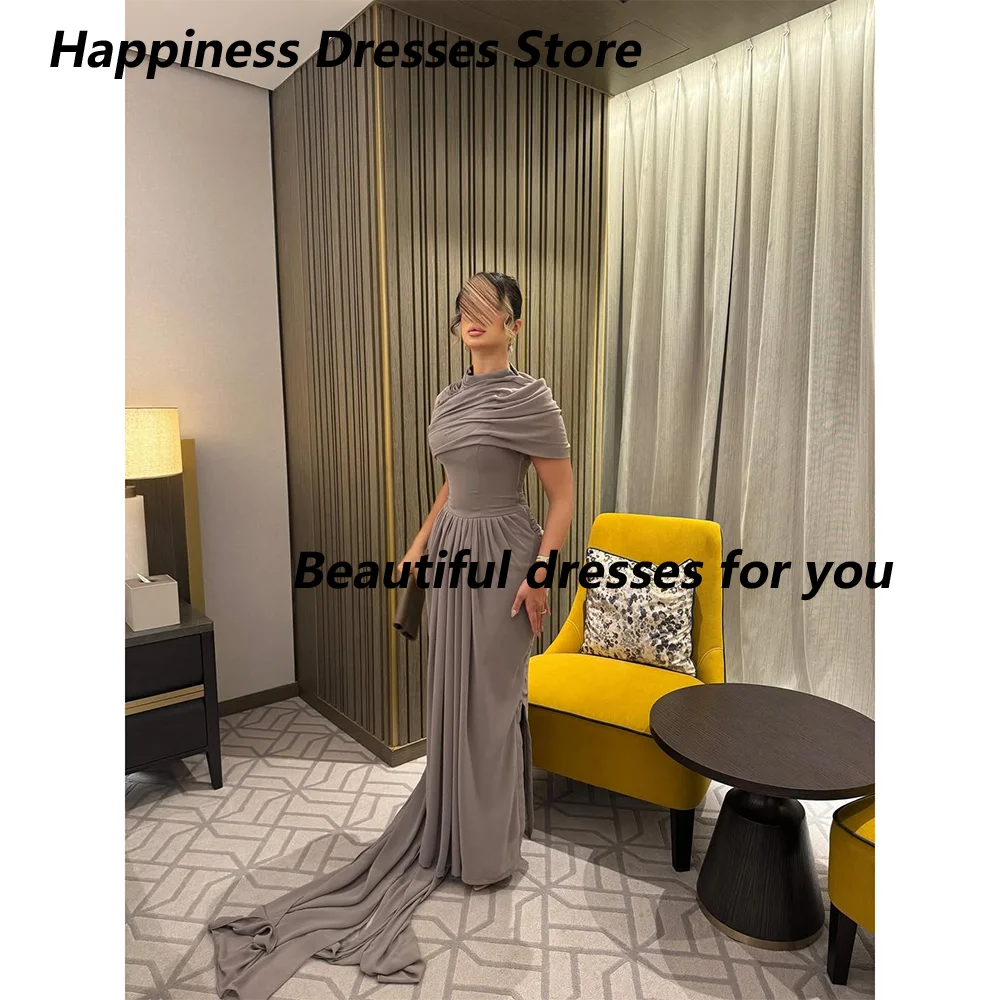 

Elegant Long Evening Dresses for Women High-Neck Floor-Length Straight Prom Formal Wedding Guest Special Events Gala Customized